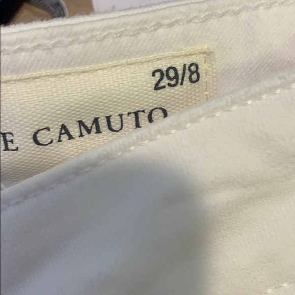 NWT VINCE CAMUTO White Ripped Cropped Jeans sz 29 - Picture 8 of 10